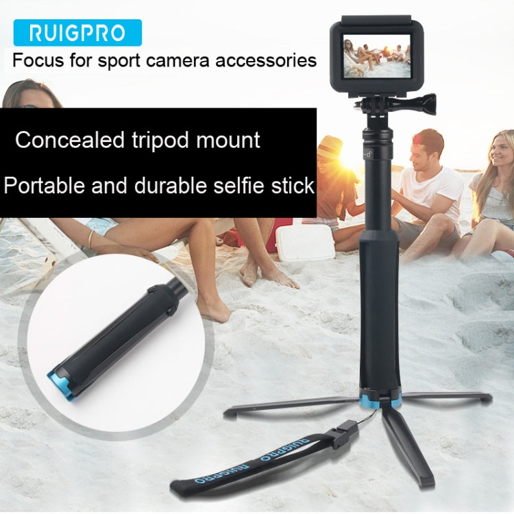 Portable Foldable Tripod Holder Selfie Monopod Stick for GoPro Hero12 Black / Hero11 /10 /9 /8 /7 /6 /5, Insta360 Ace / Ace Pro, DJI Osmo Action 4 and Other Action Cameras, Length: 23.5-81cm My Store