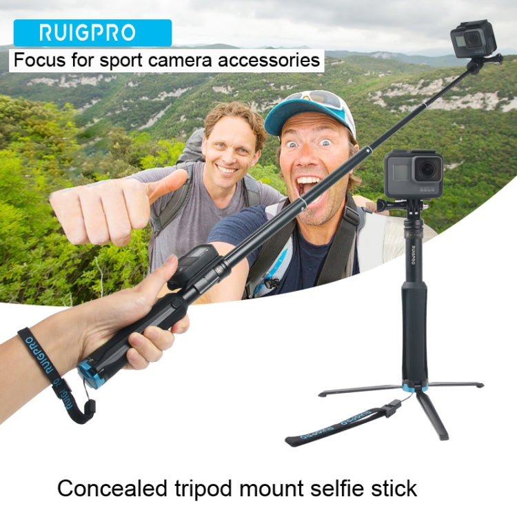 Portable Foldable Tripod Holder Selfie Monopod Stick for GoPro Hero12 Black / Hero11 /10 /9 /8 /7 /6 /5, Insta360 Ace / Ace Pro, DJI Osmo Action 4 and Other Action Cameras, Length: 23.5-81cm My Store