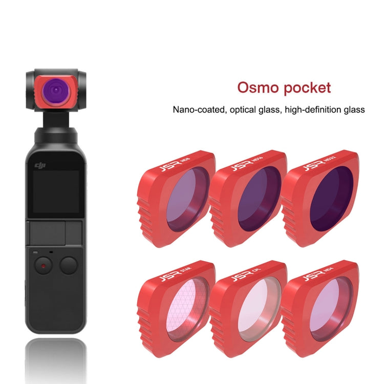 6 in 1 HD Slim ND4 & ND8  & ND16 & ND32 & CPL & ATSR Lens Filter for DJI OSMO Pocket