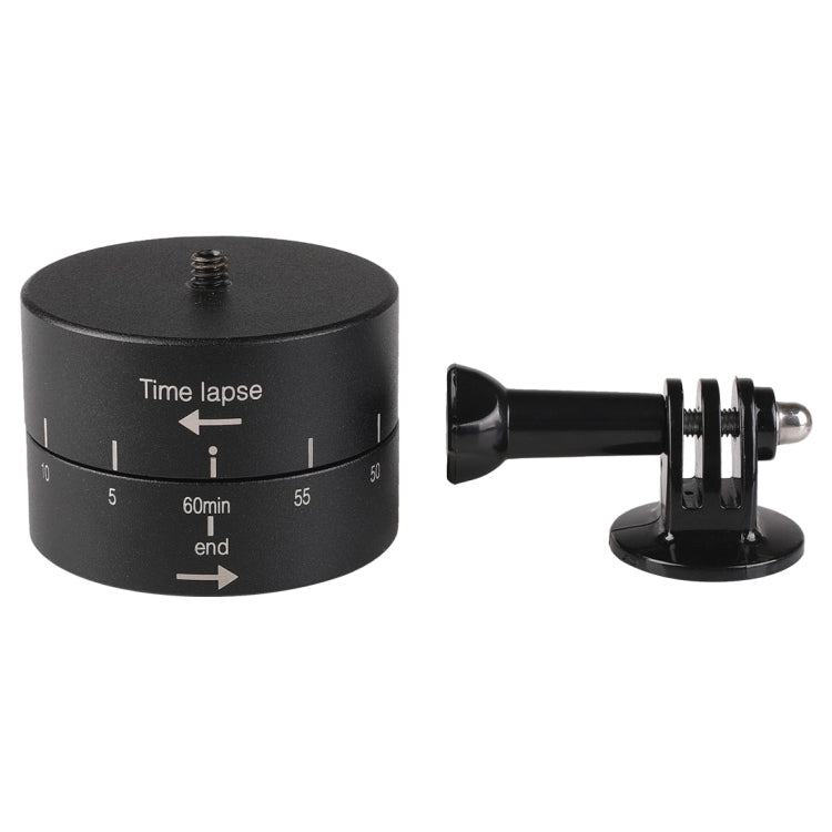 360 Degree Auto Rotation 60 Minutes Time Lapse Stabilizer Tripod Head Adapter for GoPro