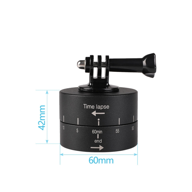 360 Degree Auto Rotation 60 Minutes Time Lapse Stabilizer Tripod Head Adapter for GoPro