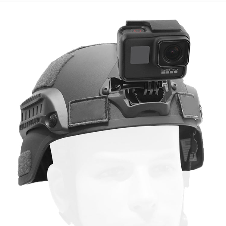 GP193 Aluminium Alloy Helmet Selfie Stand for GoPro HERO 1/2/3/3+/4/5 Session/6/7 , Xiaoyi and 4K 2 Generation Sports Camera