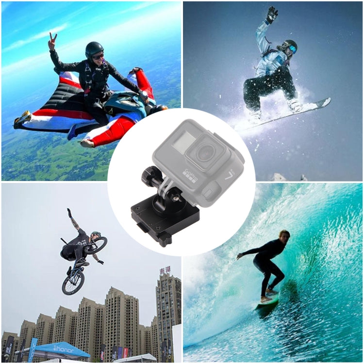 GP244-B Aluminum Mount for GoPro Hero12 Black / Hero11 /10 /9 /8 /7 /6 /5, Insta360 Ace / Ace Pro, DJI Osmo Action 4 and Other Action Cameras and NVG Mount Base