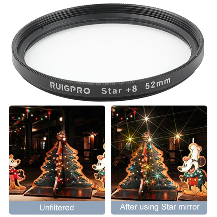 RUIGPRO for GoPro HERO 7/6 /5 Professional 52mm 8X Star Effect Lens Filter with Filter Adapter Ring & Lens Cap My Store