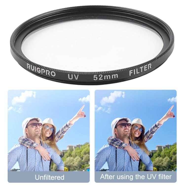 RUIGPRO for GoPro HERO 7/6 /5 Professional 52mm UV Lens Filter with Filter Adapter Ring & Lens Cap My Store