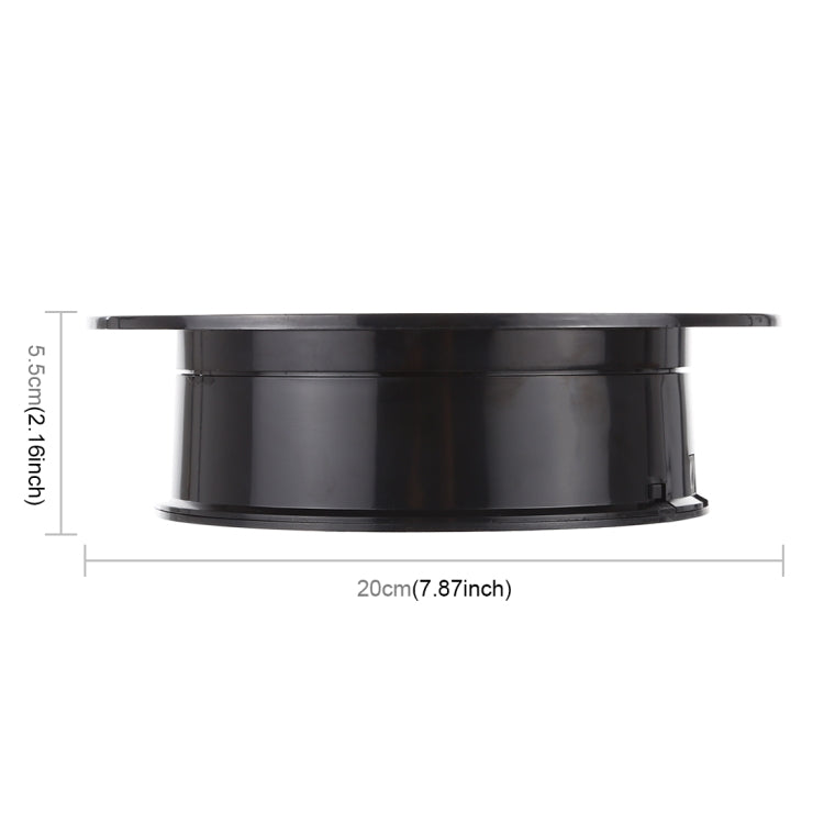 20cm 360 Degree Electric Rotating Turntable Display Stand Photography Video Shooting Props Turntable, Load 1.5kg, Powered by Battery & USB