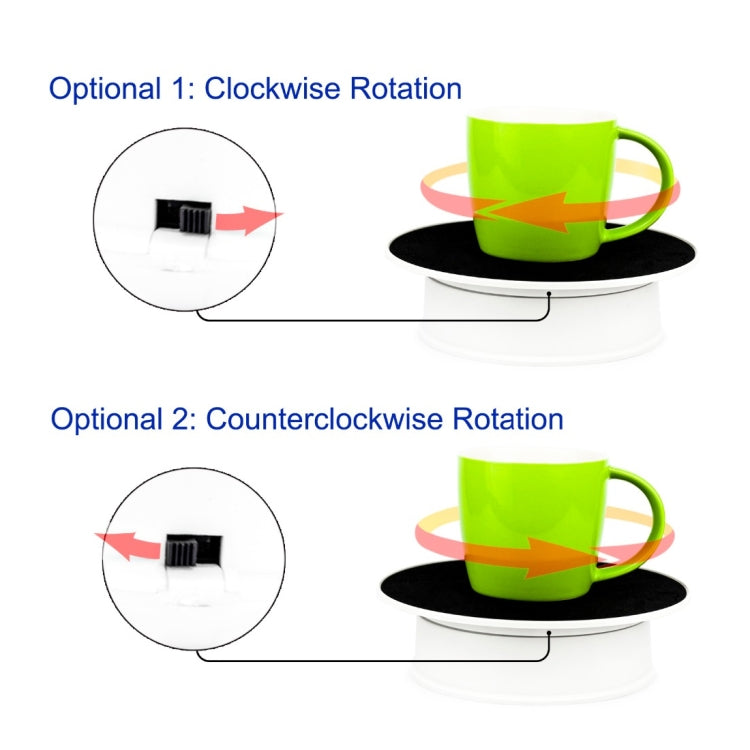 20cm 360 Degree Electric Rotating Turntable Display Stand Photography Video Shooting Props Turntable, Load 1.5kg, Powered by Battery & USB-Reluova