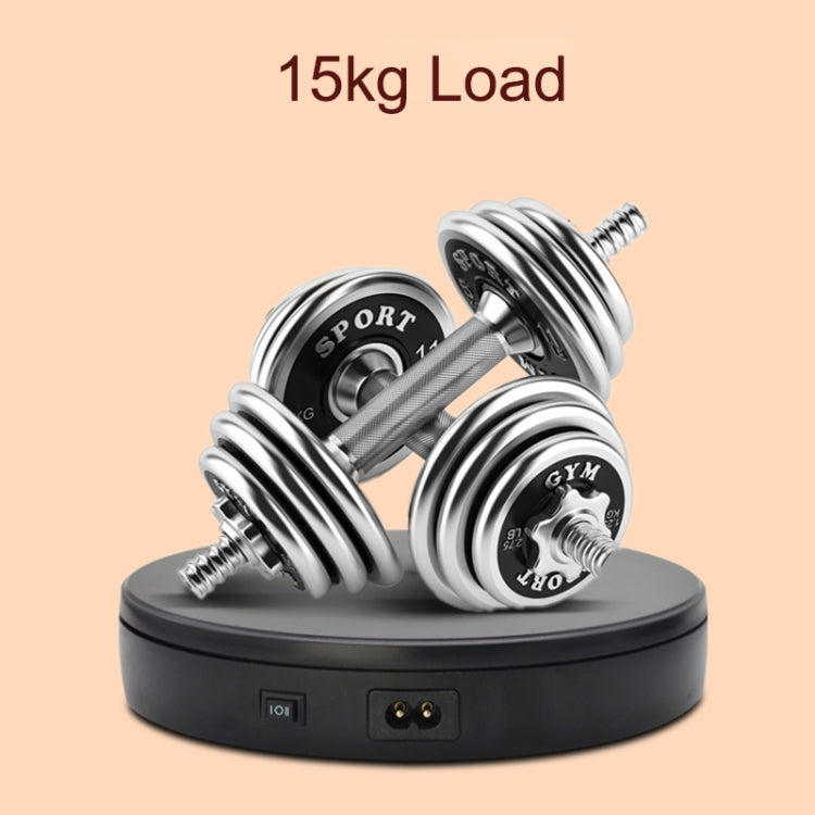 22cm Electric Rotating Turntable Display Stand Live Video Shooting Props Turntable Jewelry Shoes Display Platform, US Plug