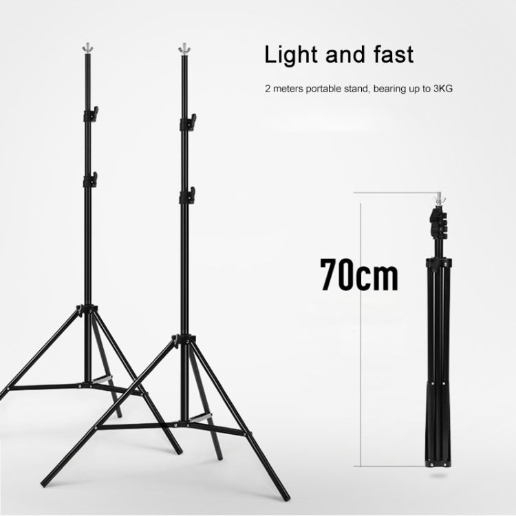 200x200cm Photo Studio Background Support Stand Backdrop Crossbar Bracket Kit-Reluova