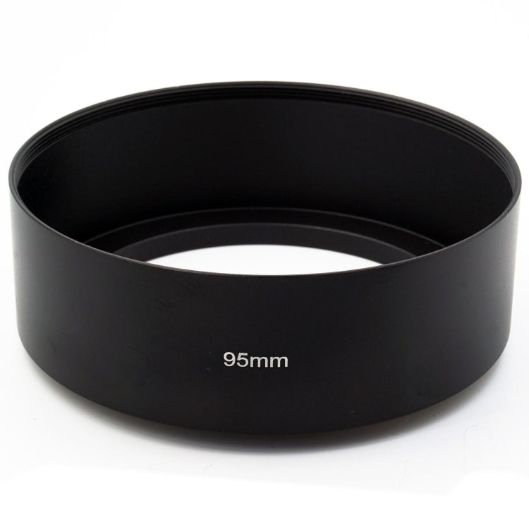 95mm Thread Type Straight Tube Full Metal Lens Hood Shade for Medium Telephoto Lens