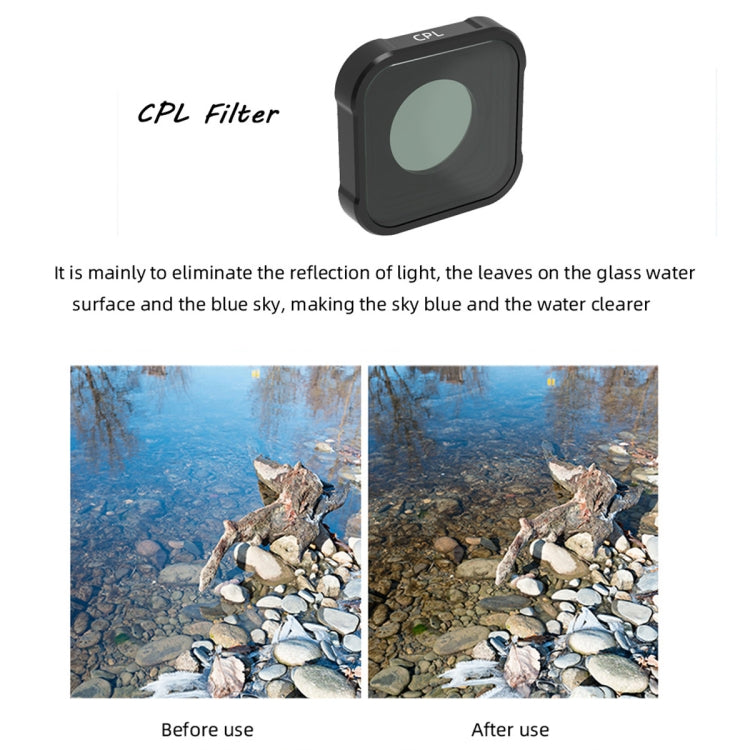 JSR KB Series CPL Lens Filter for GoPro HERO13 Black /12 Black /11 Black /10 Black /9 Black