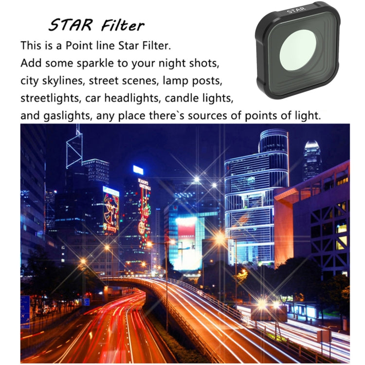 JSR KB Series STAR+CPL+NIGHT+ND8+ND16+ND32 Lens Filter for GoPro HERO13 Black /12 Black /11 Black /10 Black /9 Black