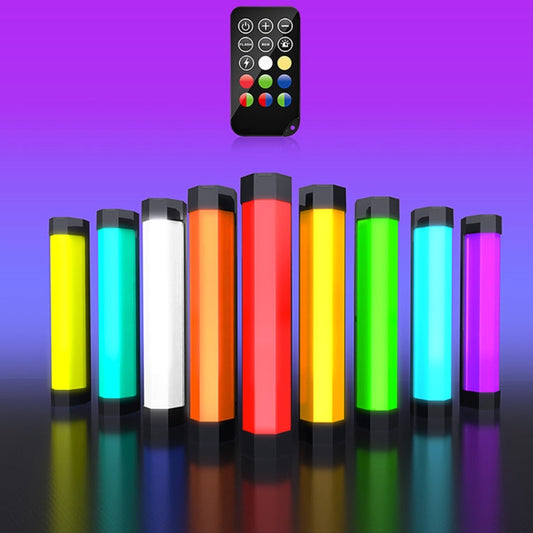 LUXCeO RGB Colorful Photo LED Stick Video Light APP Control Adjustable Color Temperature Waterproof Handheld LED Fill Light with Remote Control My Store