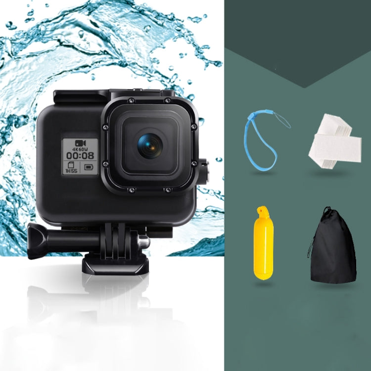 For GoPro HERO8 Black 45m Waterproof Housing Protective Case with Buckle Basic Mount & Screw & Floating Bobber Grip & Strap & Anti-Fog Inserts My Store