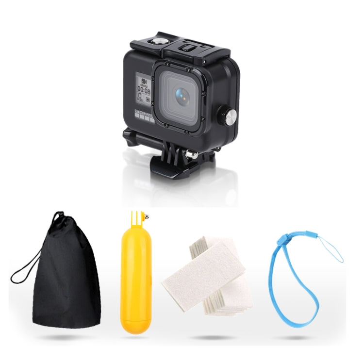 For GoPro HERO8 Black 45m Waterproof Housing Protective Case with Buckle Basic Mount & Screw & Floating Bobber Grip & Strap & Anti-Fog Inserts My Store