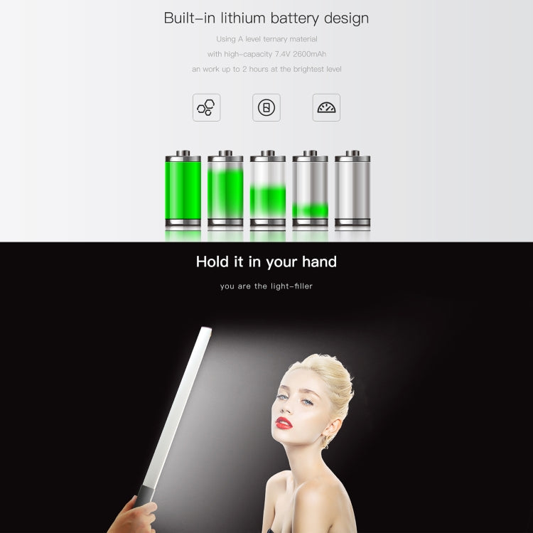 LUXCeO Q508S Dual Color Temperature 1000LM Photo LED Stick Video Light Handheld LED Fill Light Flash Lighting Lamp