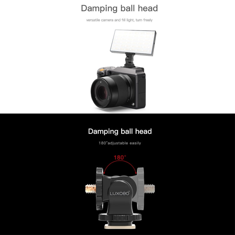 LUXCeO PA1 Camera Universal Hot Shoe Holder Damping Ball-Head Bracket