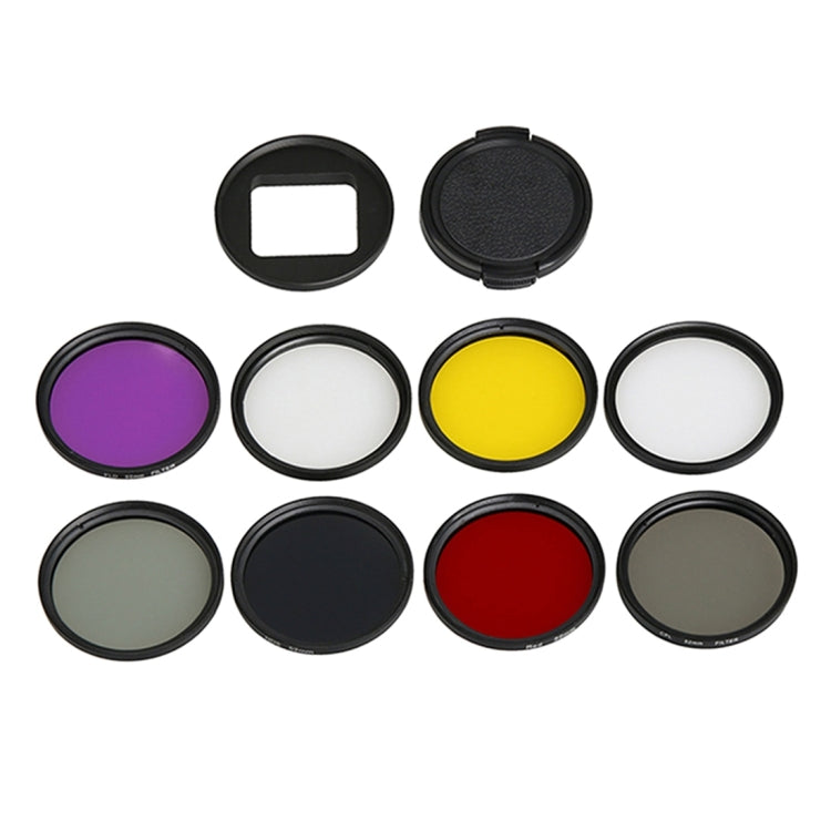 For GoPro HERO5 Sport Action Camera Proffesional 52mm Lens Filter(CPL + UV + ND8 + ND2 + Star 8 + Red + Yellow + FLD / Purple) & Waterproof Housing Case Adapter Ring My Store