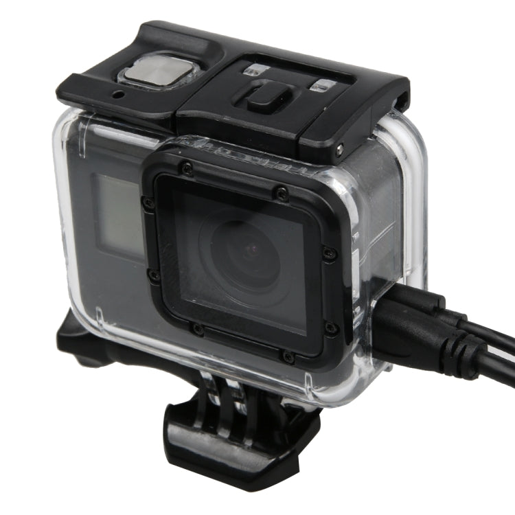 For GoPro HERO5 Skeleton Housing Protective Case Cover with Buckle Basic Mount & Lead Screw