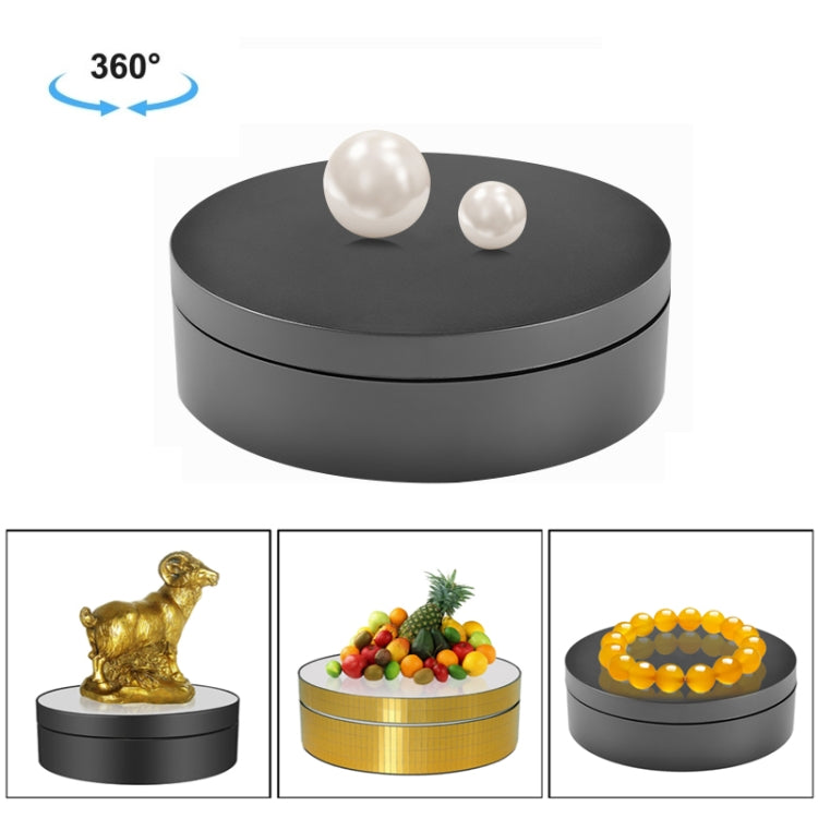 12cm 360 Degree Rotating Turntable Matte Electric Display Stand Video Shooting Props Turntable, Load: 3kg