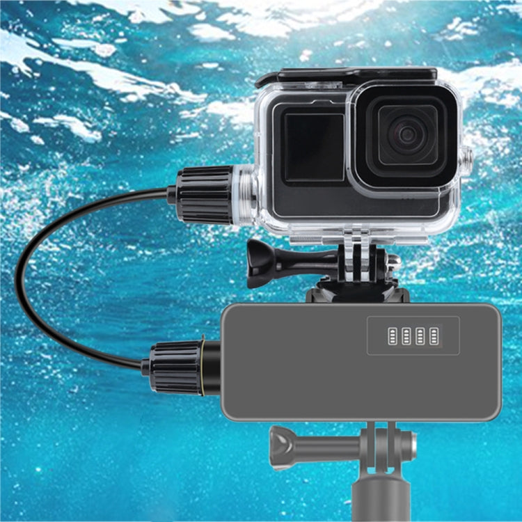 For GoPro HERO10 Black / HERO9 Black 30m Charging Waterproof Housing Case with Buckle Basic Mount & Screw My Store