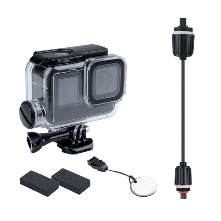 For GoPro HERO10 Black / HERO9 Black 30m Charging Waterproof Housing Case with Buckle Basic Mount & Screw My Store