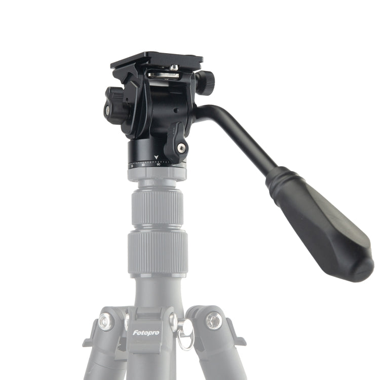 Fotopro MH-2A  Aluminum Alloy Heavy Duty Video Camera Tripod Action Fluid Drag Head with Sliding Plate for DSLR & SLR Cameras