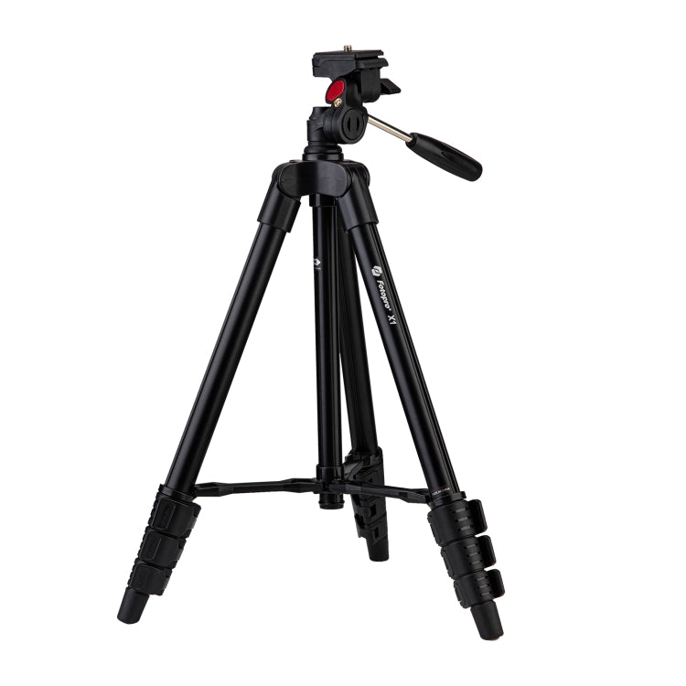 Fotopro X1 4-Section Folding Legs Tripod Mount with U-Shape Three-Dimensional Tripod Head & Phone Clamp for DSLR & Digital Camera, Adjustable Height: 39-122.5cm My Store