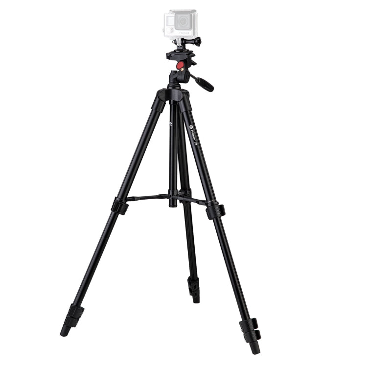 Fotopro X1 4-Section Folding Legs Tripod Mount with U-Shape Three-Dimensional Tripod Head & Phone Clamp for DSLR & Digital Camera, Adjustable Height: 39-122.5cm My Store