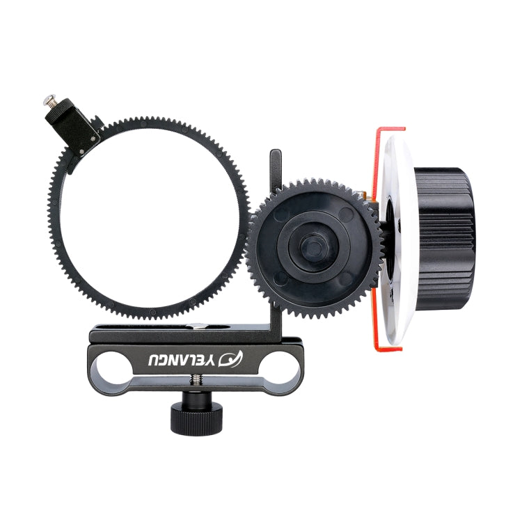 YELANGU F0 Camera Follow Focus with Gear Ring Belt for Canon / Nikon / Video Cameras / DSLR Cameras