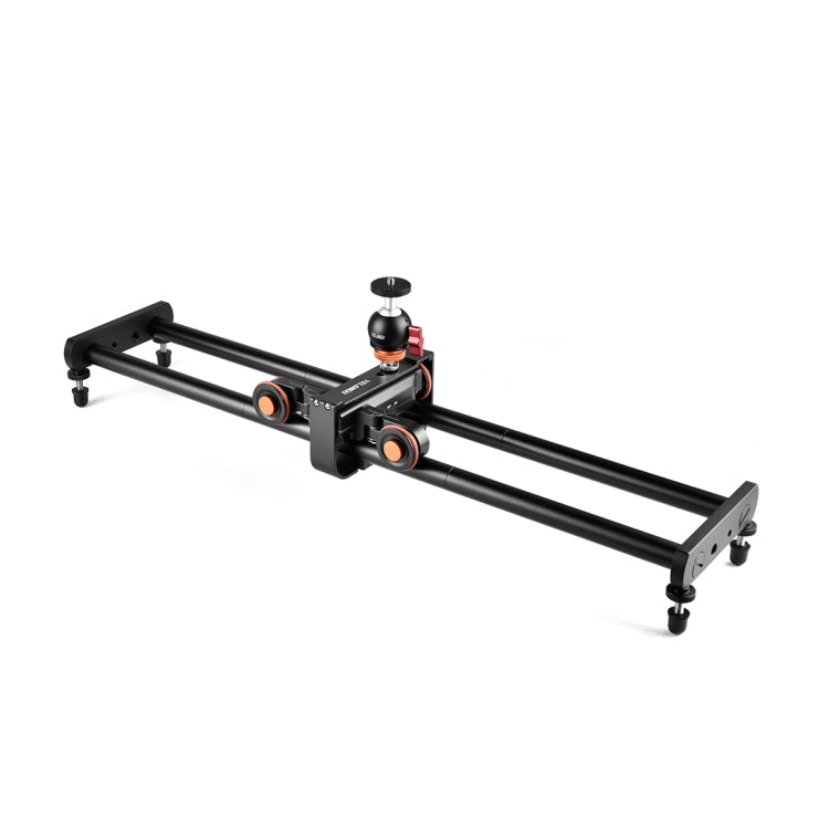 YELANGU L4X-60ET 60cm Splicing Slide Rail Track + Trolley Rail Buckle with Ballhead for SLR Cameras / Video Cameras