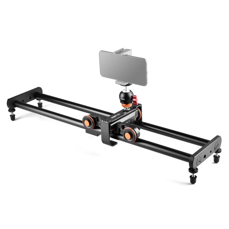 YELANGU L4X-60ET 60cm Splicing Slide Rail Track + Trolley Rail Buckle with Ballhead for SLR Cameras / Video Cameras