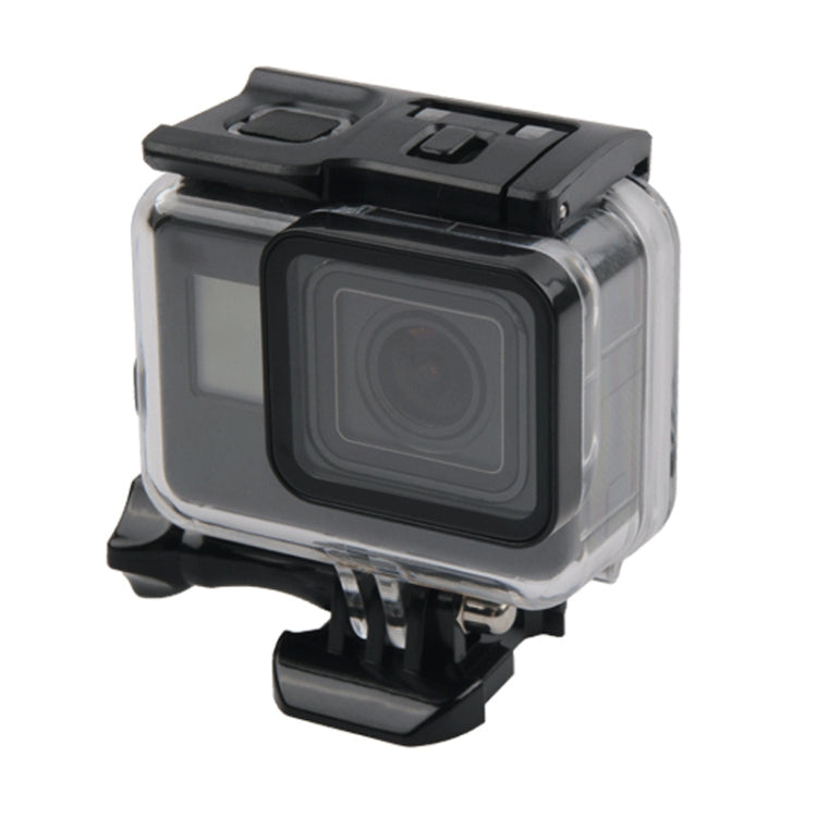 45m Waterproof Housing Protective Case + Touch Screen Back Cover for GoPro NEW HERO /HERO6 /5, with Buckle Basic Mount & Screw, No Need to Remove Lens