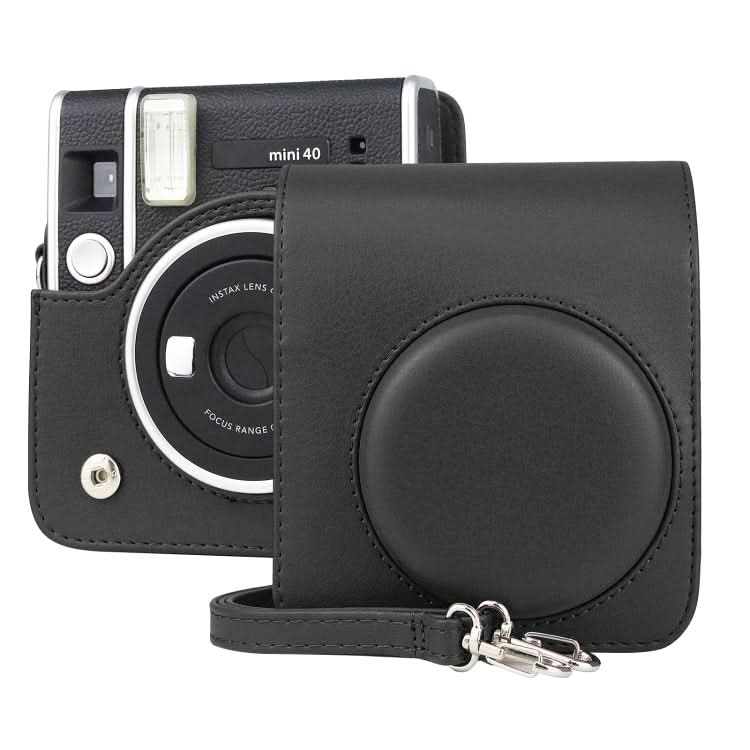 Full Body Camera Retro PU Leather Case Bag with Strap for FUJIFILM instax mini 40 My Store