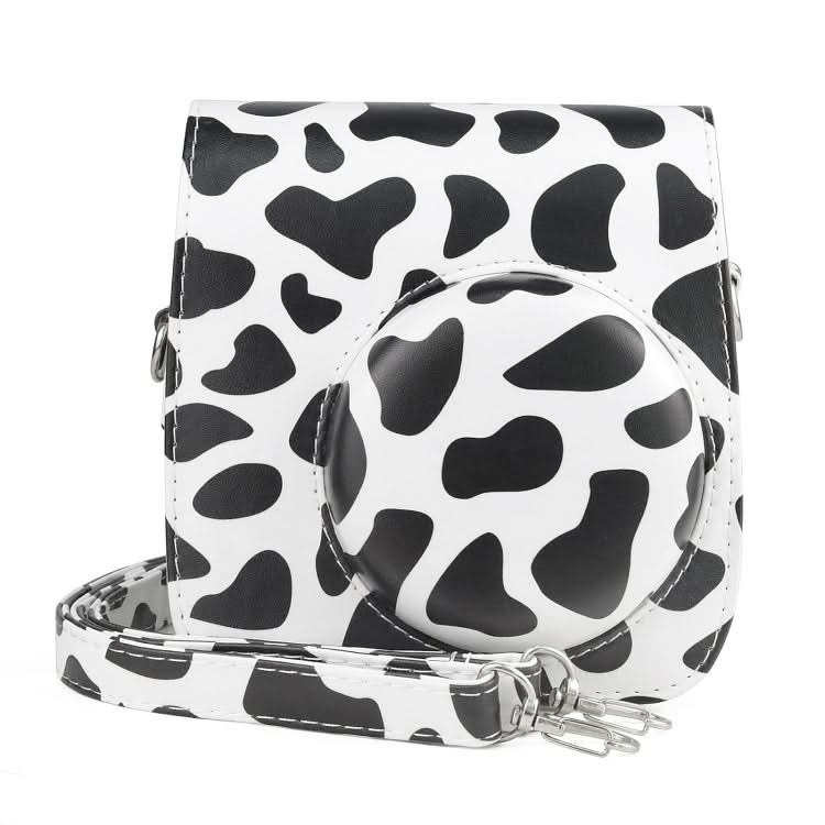 Milk Cow Full Body PU Leather Case Camera  Bag with Strap for FUJIFILM instax mini 7+ My Store