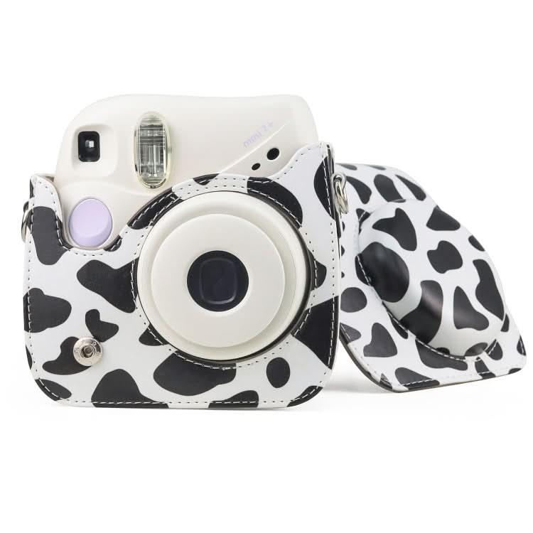 Milk Cow Full Body PU Leather Case Camera  Bag with Strap for FUJIFILM instax mini 7+ My Store