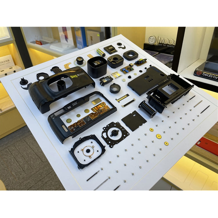 Non-Working Display 3D Mechanical Film Camera Square Photo Frame Mounting Disassemble Specimen Frame, Model: Style 6, Random Camera Model Delivery