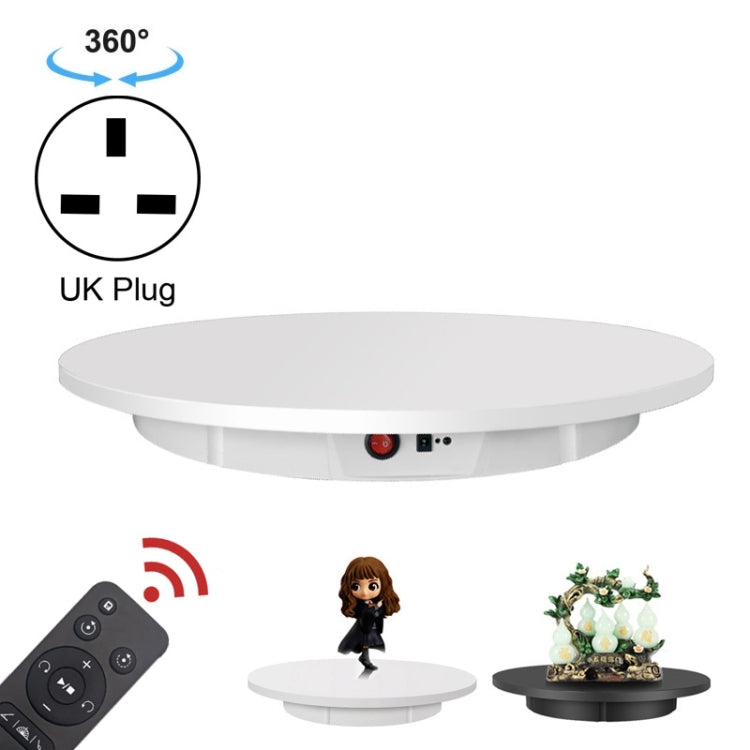 60cm Electric Rotating Display Stand Props Turntable, Load: 100kg, Plug-in Power, UK Plug