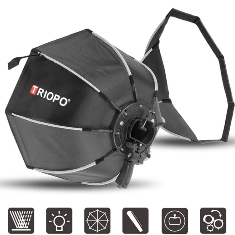 TRIOPO KS2-55 55cm Fast Loading Speedlite Flash Octagon Parabolic Softbox Diffuser My Store