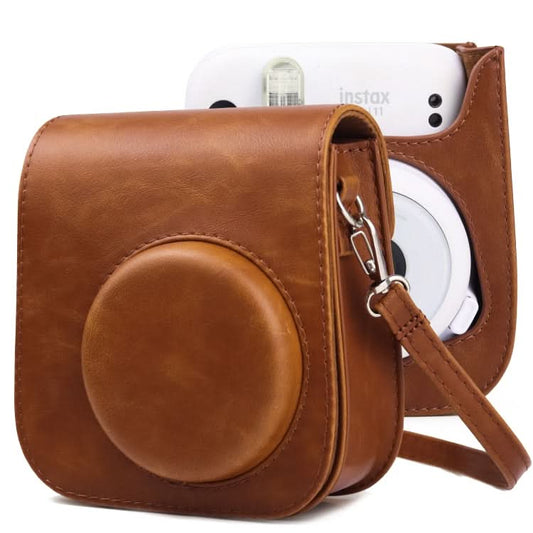 Retro Full Body Camera Leather Case Bag with Strap for FUJIFILM Instax mini 11 My Store