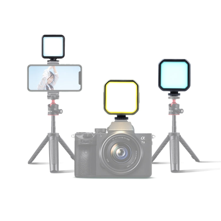 MJ88 Pocket 3000-7000K+RGB Full Color Beauty Fill Light Handheld Camera Photography Streamer LED Light with Remote Control