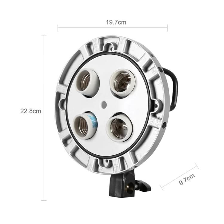 Godox TL-4 4 in 1 E27 Socket Tricolor Bulb Light Lamp Head Mount My Store