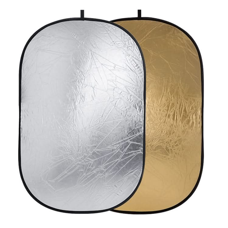 Godox FT01 2 in 1 Gold / Silver Oval Folding Reflector Board, Size: 60 x 90cm My Store