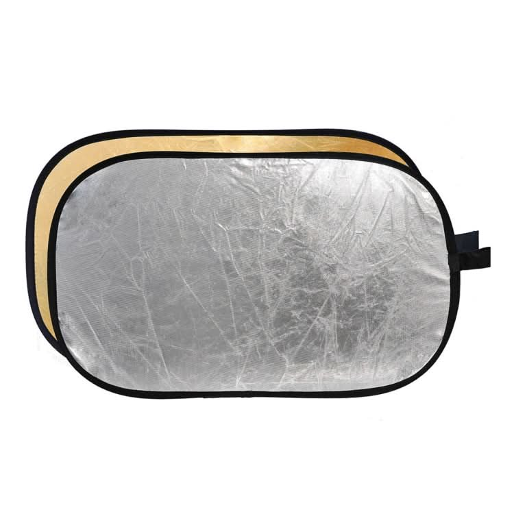 Godox FT01 2 in 1 Gold / Silver Oval Folding Reflector Board, Size: 60 x 90cm My Store