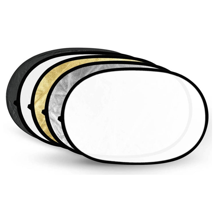 Godox FT05-1 60 x 90cm 5-in-1 Silver / Soft / Gold / White / Black Oval Folding Reflector Board My Store