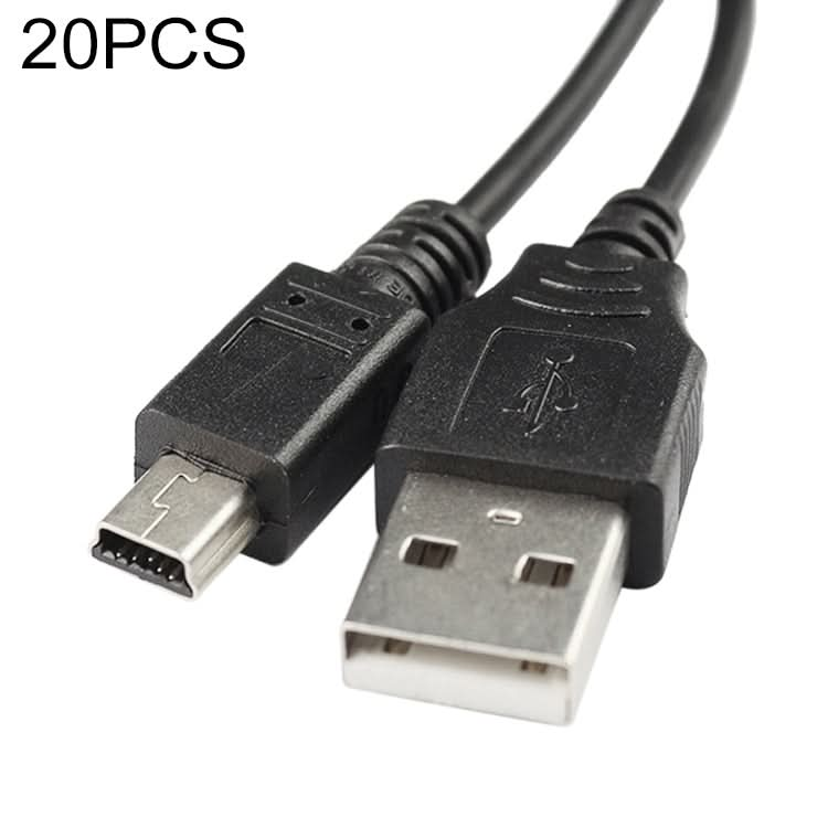 20 PCS Mini 5-Pin USB to USB A Camera Data Cable For Canon, Length: 1.2m-Reluova