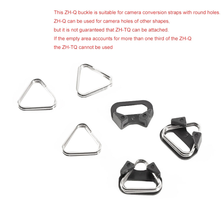 10 PCS BEXIN ZH-TQ Camera Shoulder Strap Split Triangle Ring Hook with Bracket