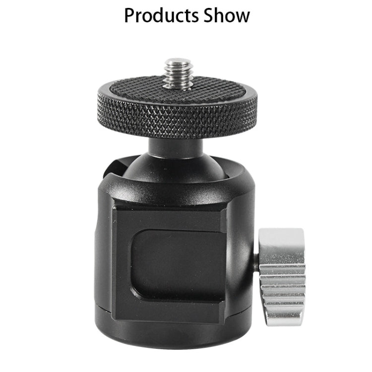 BEXIN HK25 Aluminum Alloy Cold Shoe Tripod Adapter Ball Head