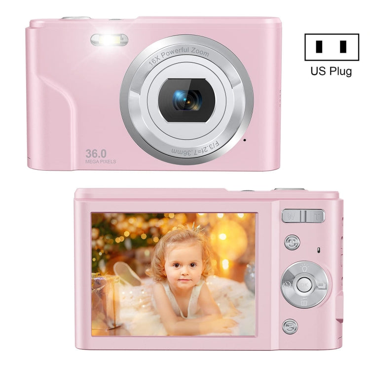 DC311 2.4 inch 36MP 16X Zoom 2.7K Full HD Digital Camera Children Card Camera, US Plug My Store