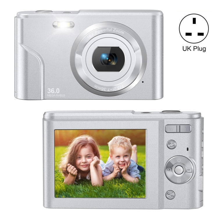 DC311 2.4 inch 36MP 16X Zoom 2.7K Full HD Digital Camera Children Card Camera, UK Plug My Store